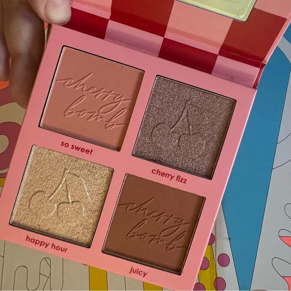 Ciate London Cherry Bomb Blush & Highlighter Quad Palette